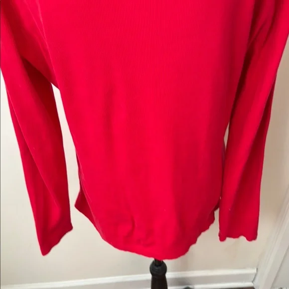 Disney Red Long Sleeve V-Neck Top - Picture 10 of 16